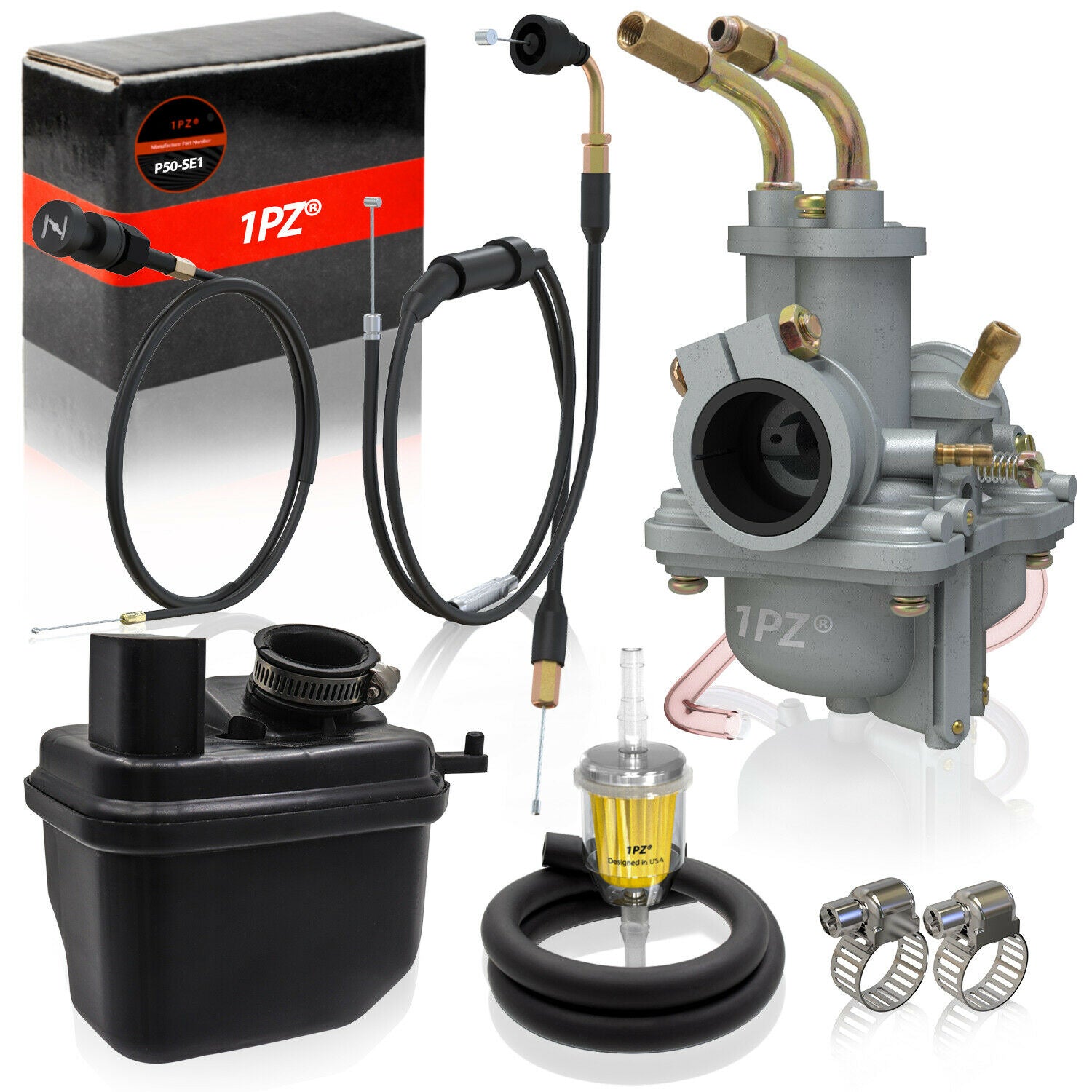 1PZ Carburetor Air Filter Fuel Filter & Throttle Choke Cable Replaceme – 1PZ®  Brand