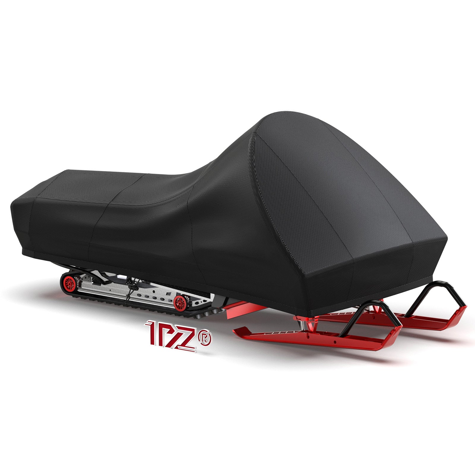 1PZ 145" Snowmobile Cover Waterproof and UV Protection Sled Ski Cover 420D Heavy Duty Oxford Fabric Replacement for Polaris Skidoo Yamaha Arctic Cat  Lynx Camso Fits Up to L 145"x W 51"x H 48"