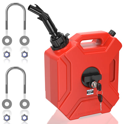 1.3 Gallon 5L Storage Gas Can with Lockable Bracke
