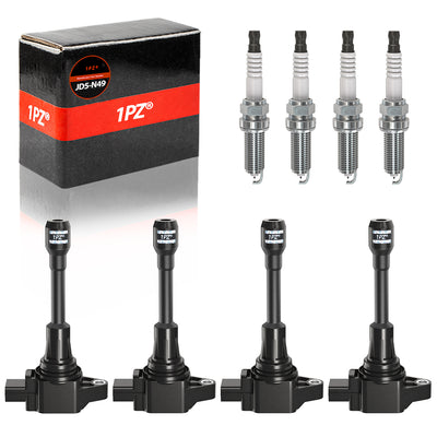 Set of 4 Ignition Coil Pack and Iridium Spark Plug UF549 9029