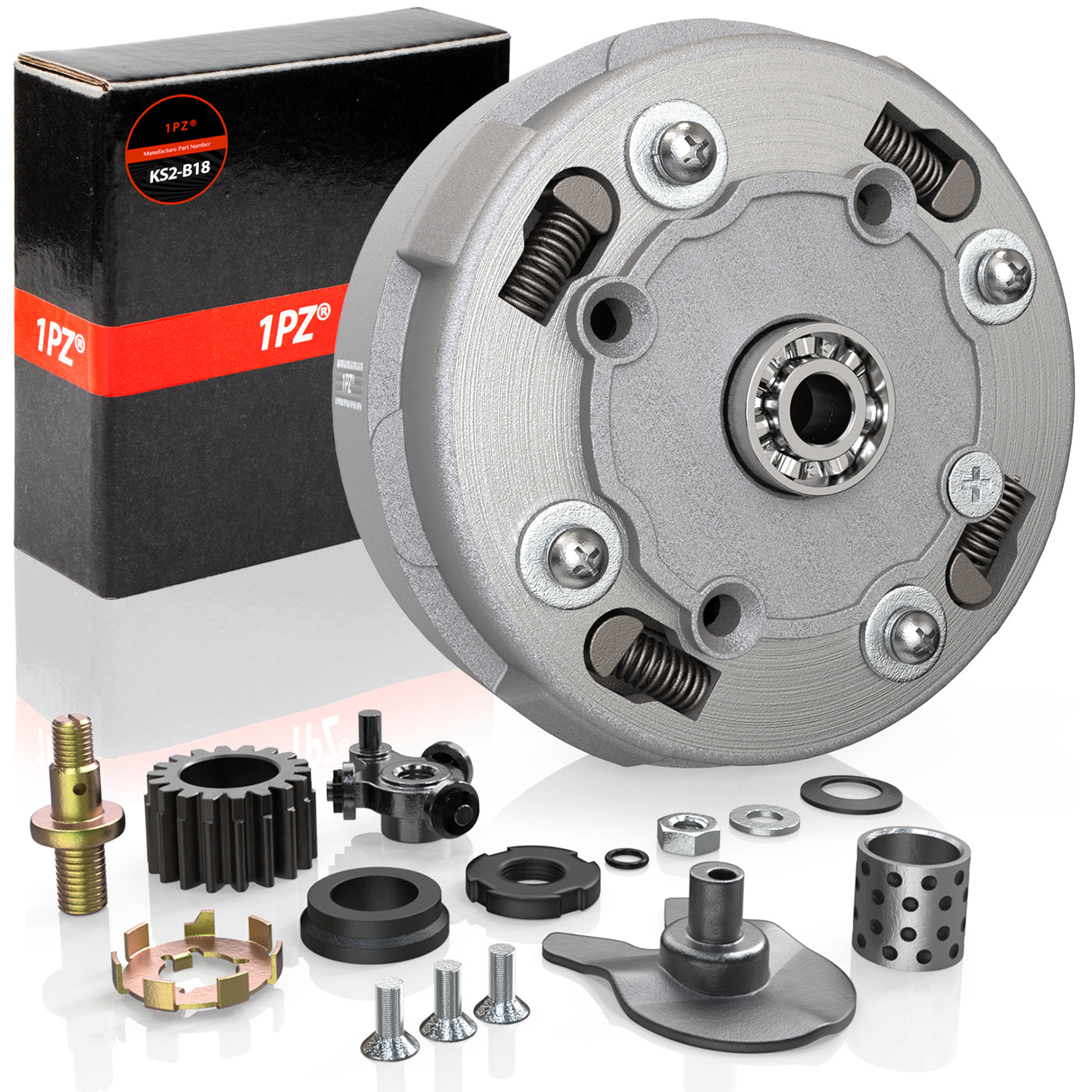 18 Teeth Clutch Assembly for Semi Auto 50cc-125cc Engine Dirt Bikes ATV Go-Kart Taotao