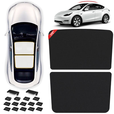 Roof Sunshade for Tesla Model Y Accessories 2020-2023 Visor Sunroof Reflector 2PCS