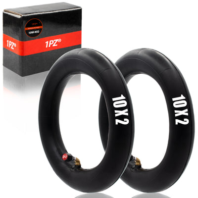 2-Pack Heavy-Duty 90° Valve 10x2 / 10x2.125 Inner Tube for 2-Wheel Self Balancing Electric Scooter Kid Bike