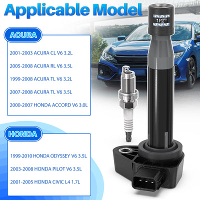 Sets of 6 Ignition Coil Pack UF242 and Iridium Spark Plugs 3657