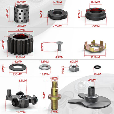 18 Teeth Clutch Assembly for Semi Auto 50cc-125cc Engine Dirt Bikes ATV Go-Kart Taotao