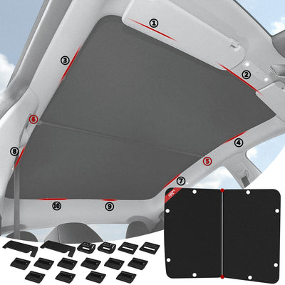 Roof Sunshade for Tesla Model Y Accessories 2020-2023 Visor Sunroof Reflector 2PCS