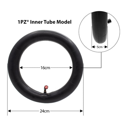 2-Pack Heavy-Duty 90° Valve 10x2 / 10x2.125 Inner Tube for 2-Wheel Self Balancing Electric Scooter Kid Bike