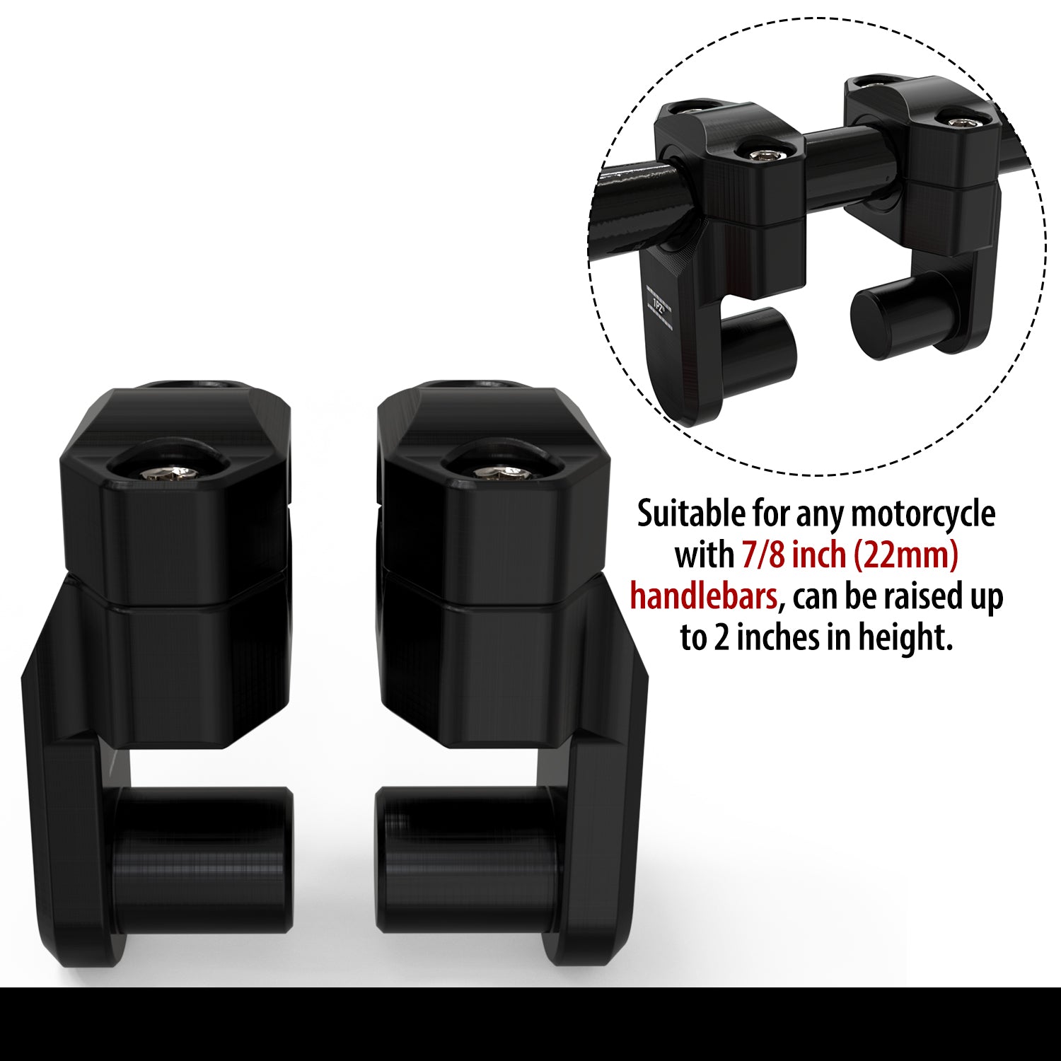 Hunter Handlebar Riser Motorcycle Handlebar Risers Handlebar Riser For Royal For Enfield For ...