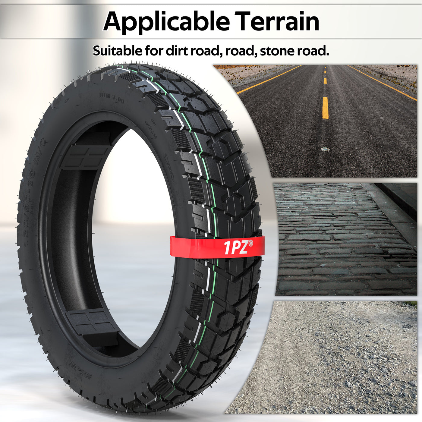 Heavy Duty 130/90-16 Motorcycle Front Rear Vacuum Tire Harley Davidson Triumph