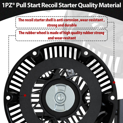 797747 Recoil Starter Pull Start Assembly 13.5hp 2100 Series Black 6 Holes