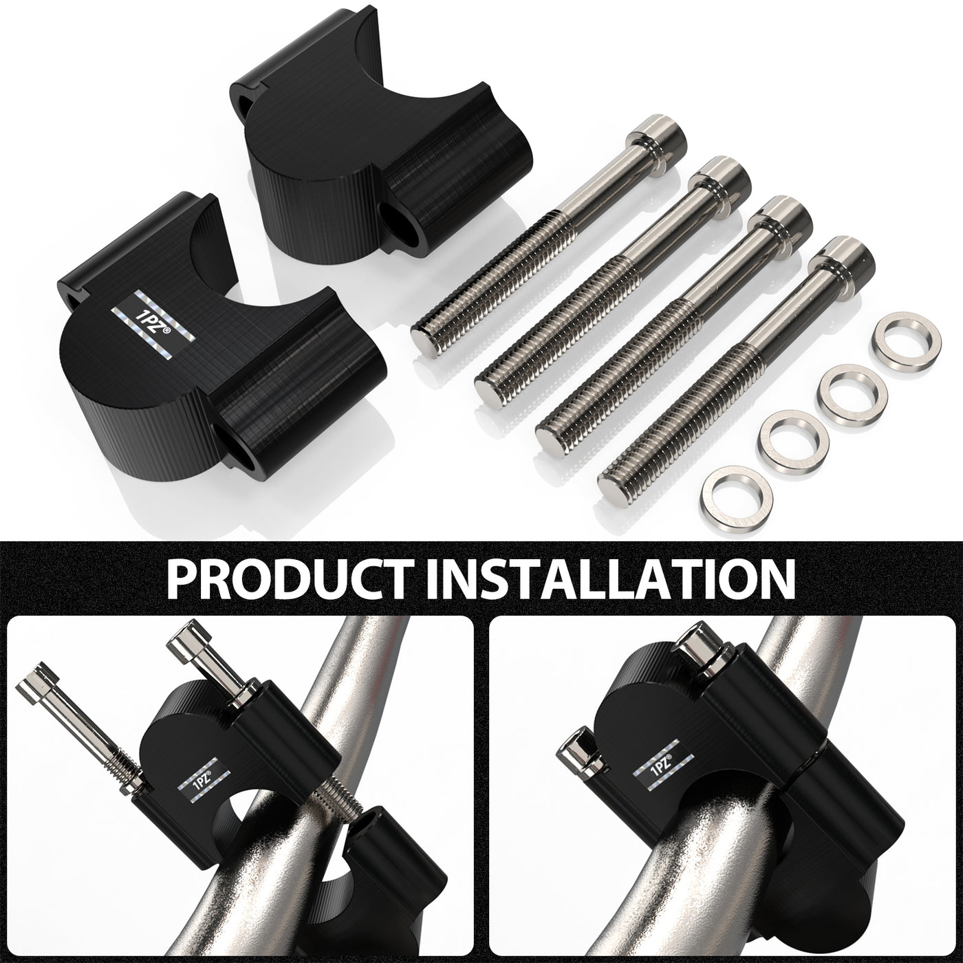 1 1/8 Inch Motorcycle Handlebar Risers for Sportster Softail Dyna V-star Shadow