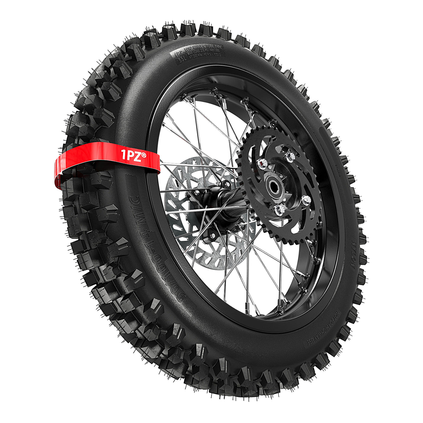 12mm Axle 14" Rear Wheel Rim Tire 90/100-14 Tire