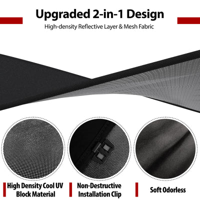 Roof Sunshade for Tesla Model Y Accessories 2020-2023 Visor Sunroof Reflector 2PCS