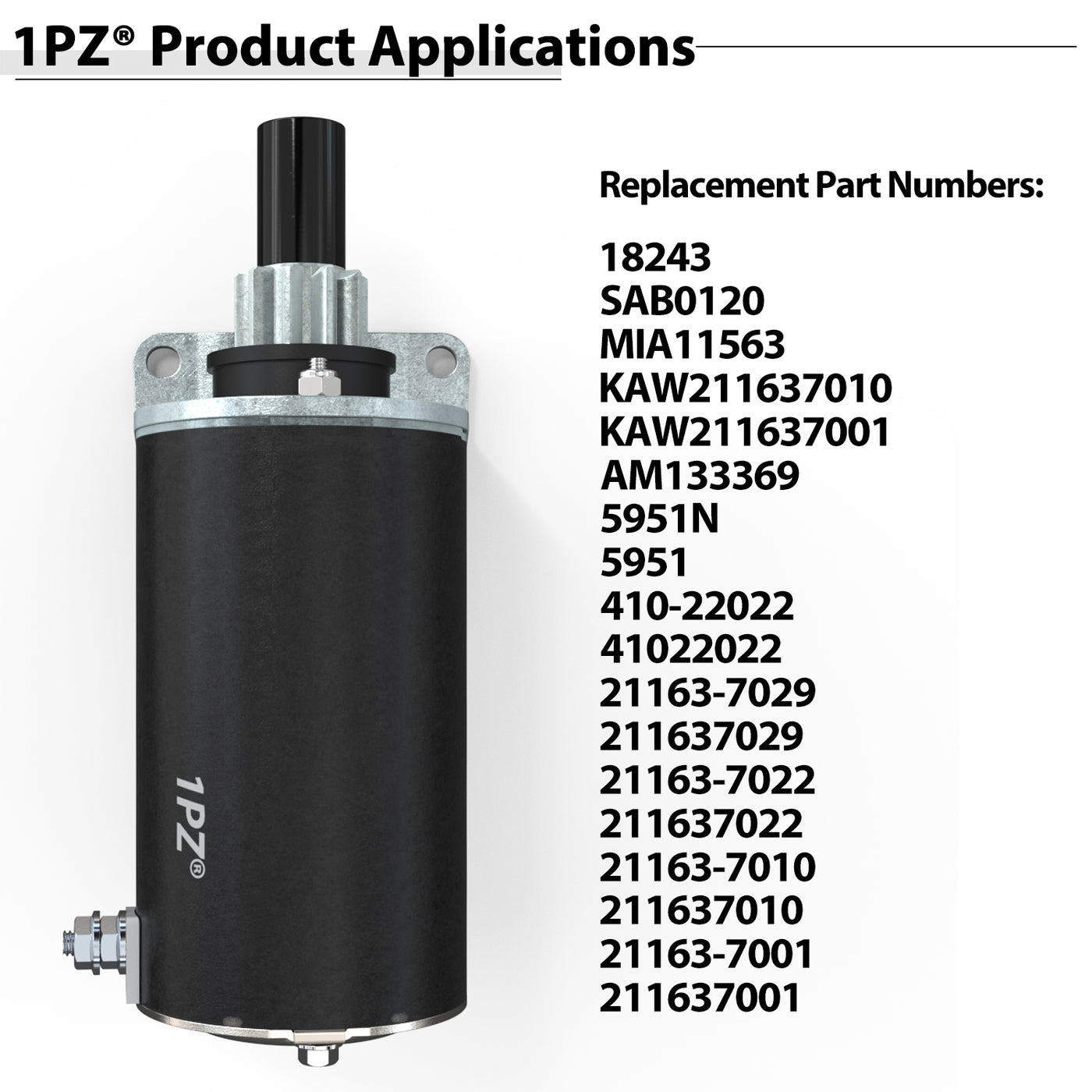 Kawasaki Starter Motor for FH500V-FH770D