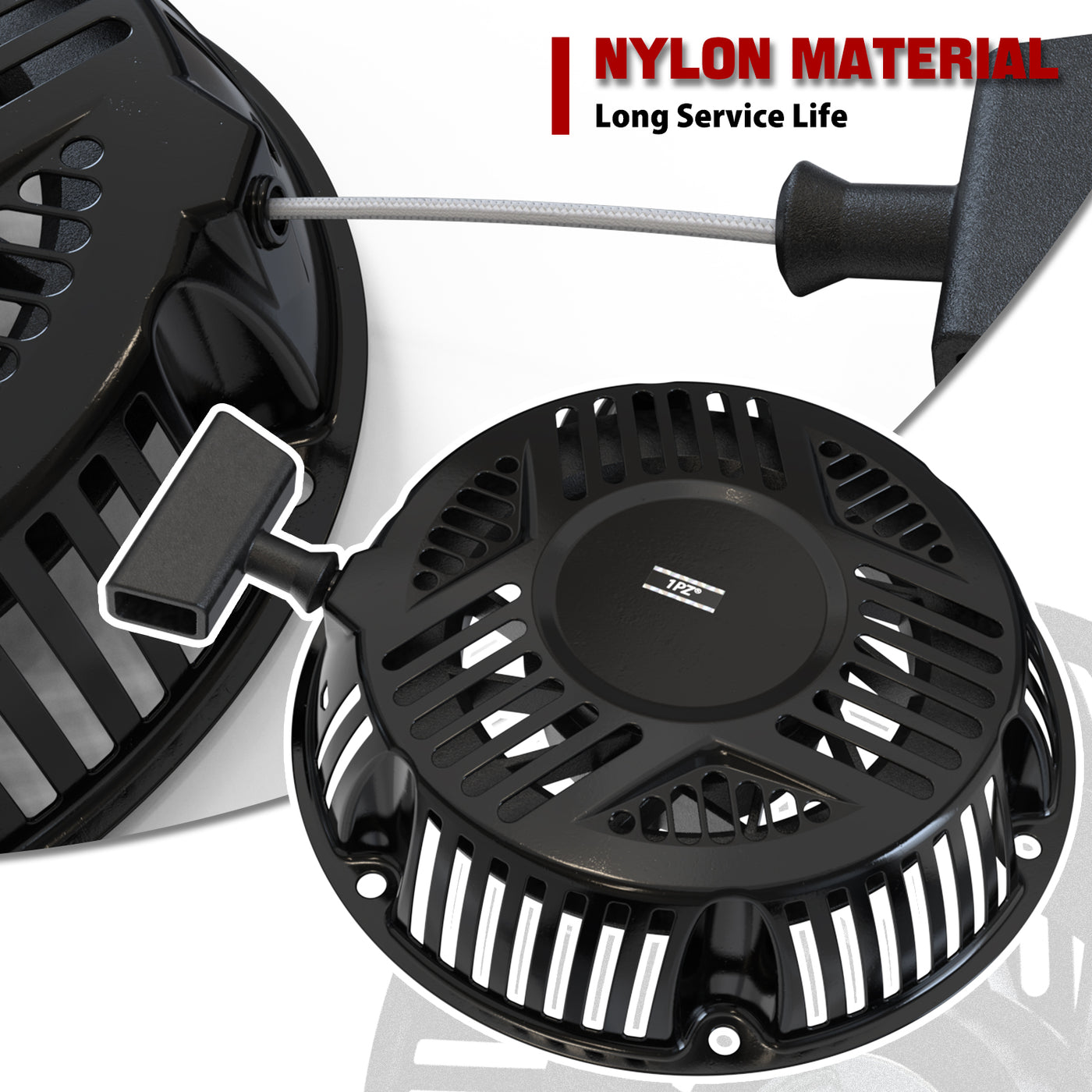 797747 Recoil Starter Pull Start Assembly 13.5hp 2100 Series Black 6 Holes