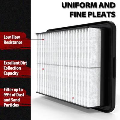 2-Pack Premium Engine Air Filter 28113F2000 XA10578 97133F2000