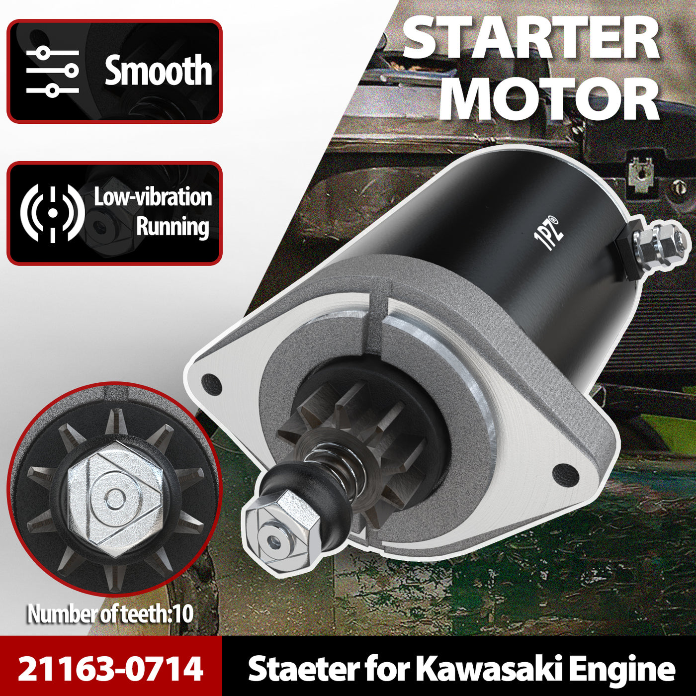 Starter Motor for Kawasaki Cub Cadet Mower FS541V FR600V