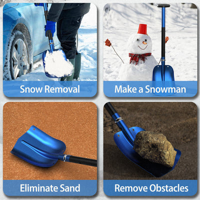 32" Detachable Snow Shovel for Car, Extendable Snow Shovel