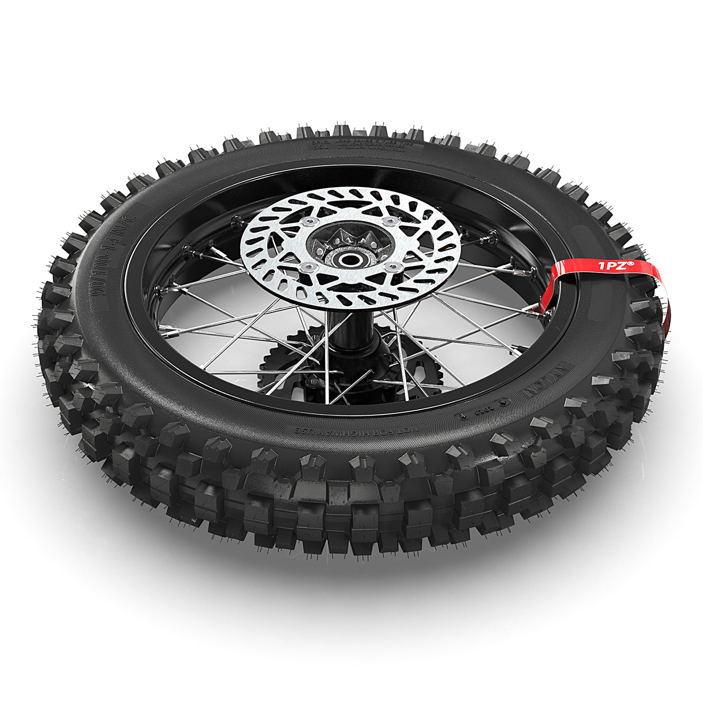 12mm Axle 14" Rear Wheel Rim Tire 90/100-14 Tire