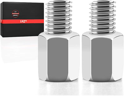 Mirror Mount Adapter - M8 female to M10 male or 8mm to 10mm Chrome (Pack of 2)