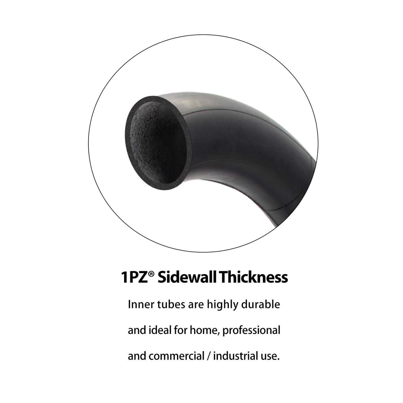2-Pack Heavy-Duty 90° Valve 10x2 / 10x2.125 Inner Tube for 2-Wheel Self Balancing Electric Scooter Kid Bike
