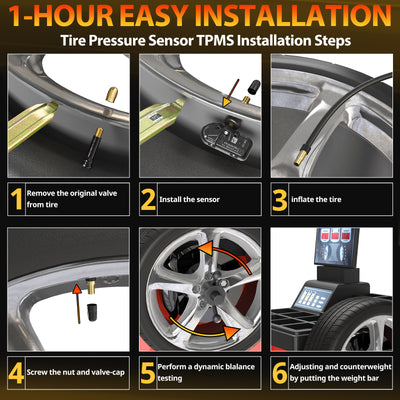 Set of 4 TPMS Sensor Tire Pressure Sensor 434MHz