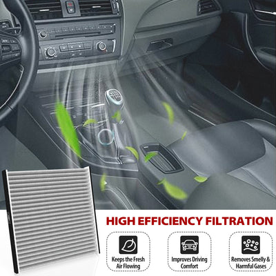 Cabin Air Filter with Activated Carbon Replace# CP132, CF10132, 87139-06030