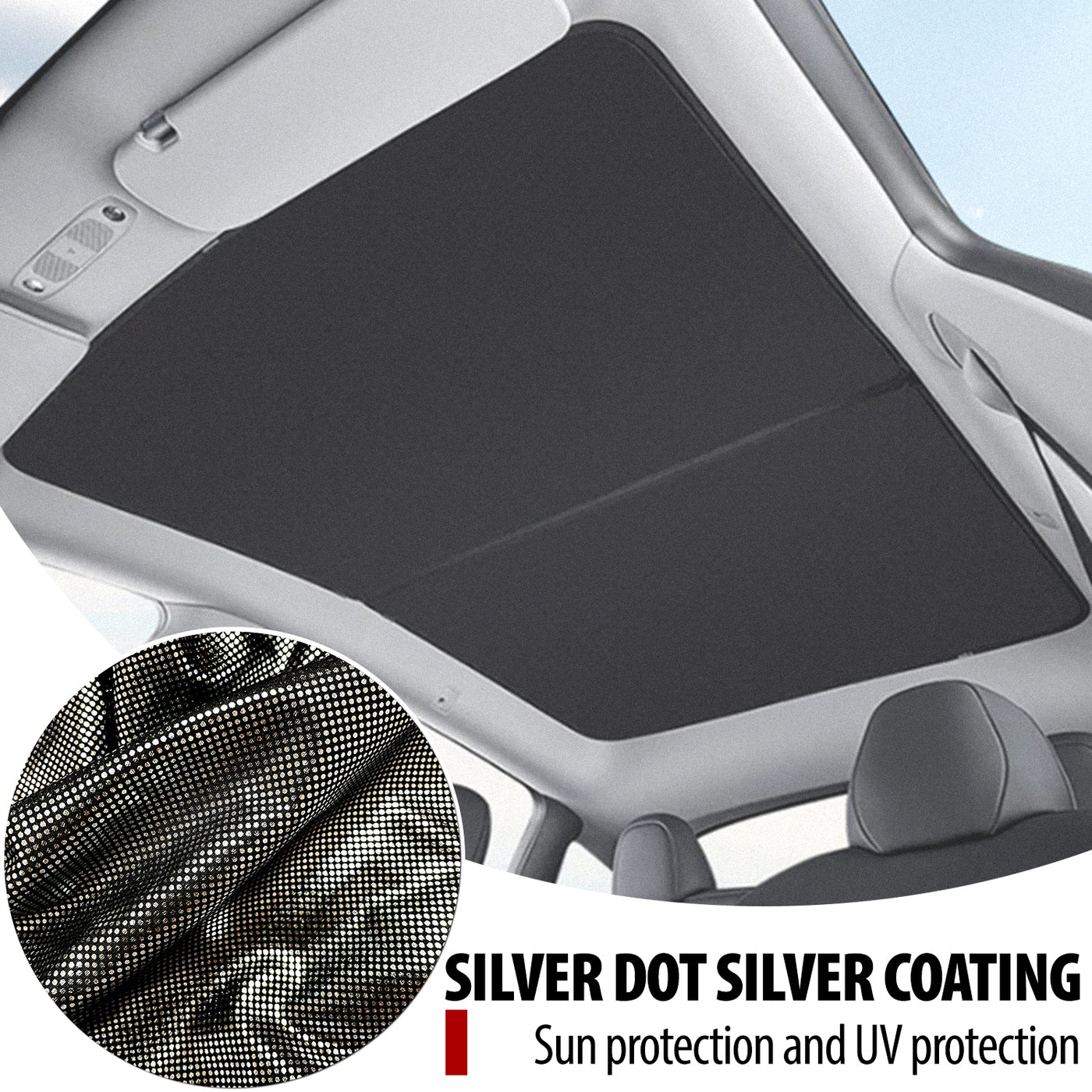 Roof Sunshade for Tesla Model Y Accessories 2020-2023 Visor Sunroof Reflector 2PCS