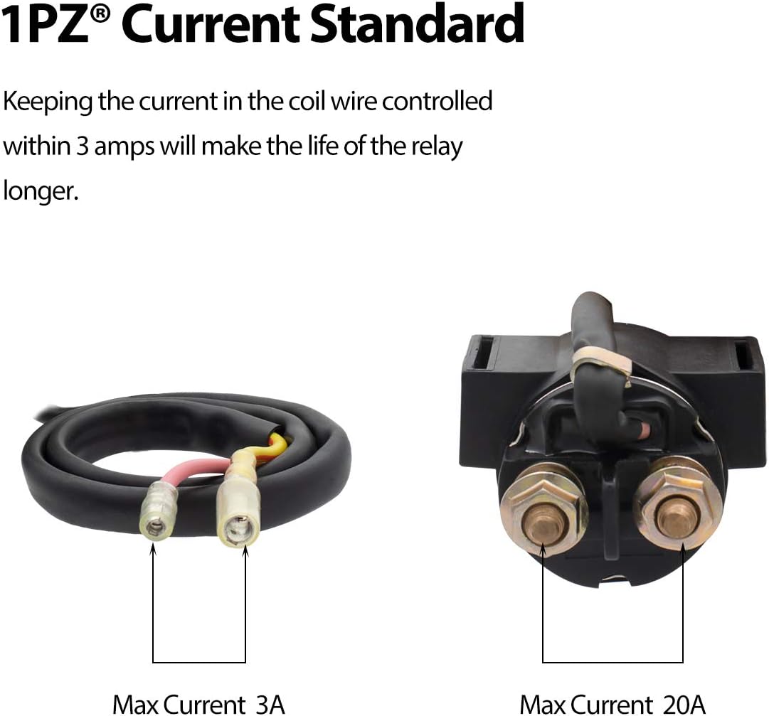 1PZ Premium Ignition Starter Magnetic Solenoid Relay Replacement for Honda Sportrax TRX400EX TRX400X 1999-2014