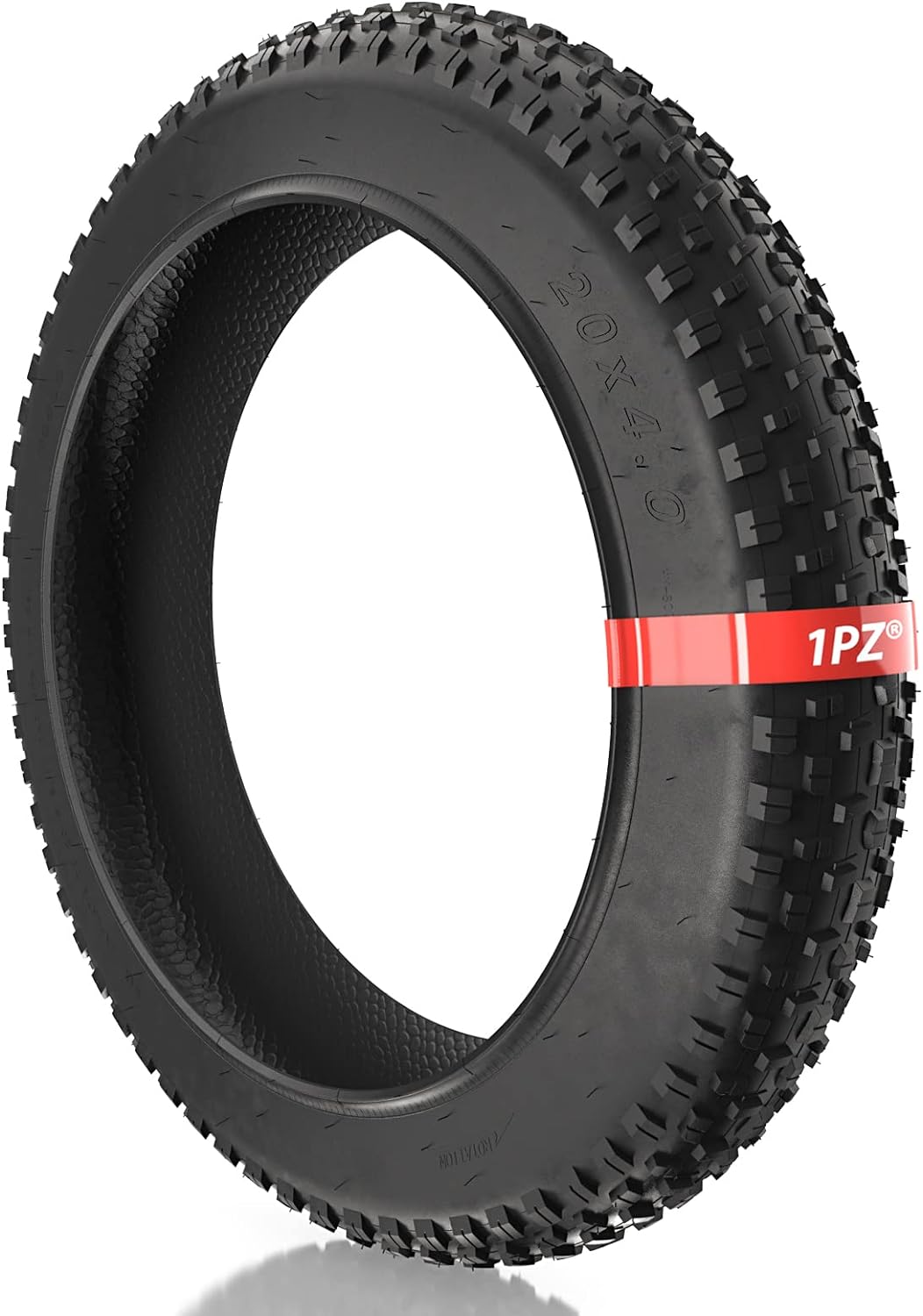 1PZ T20-X01 20 x 4.0 Fat Tire, Folding Mountain Bike Tires, Replacement MTB Tires for On or Off Road Use