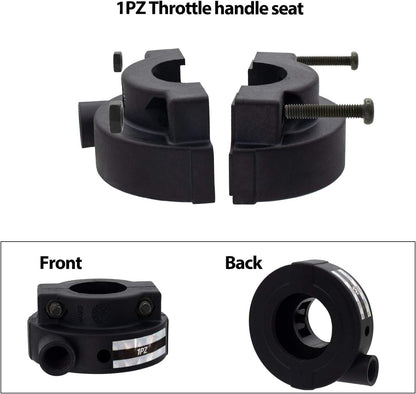 1PZ GS1-S78 Universal Throttle Twist Grip Set with 78" Scooter Throttle Cable for 50cc 80cc 125cc 150cc GY6 4 Stroke Scooter Motorcycle Moped ATV
