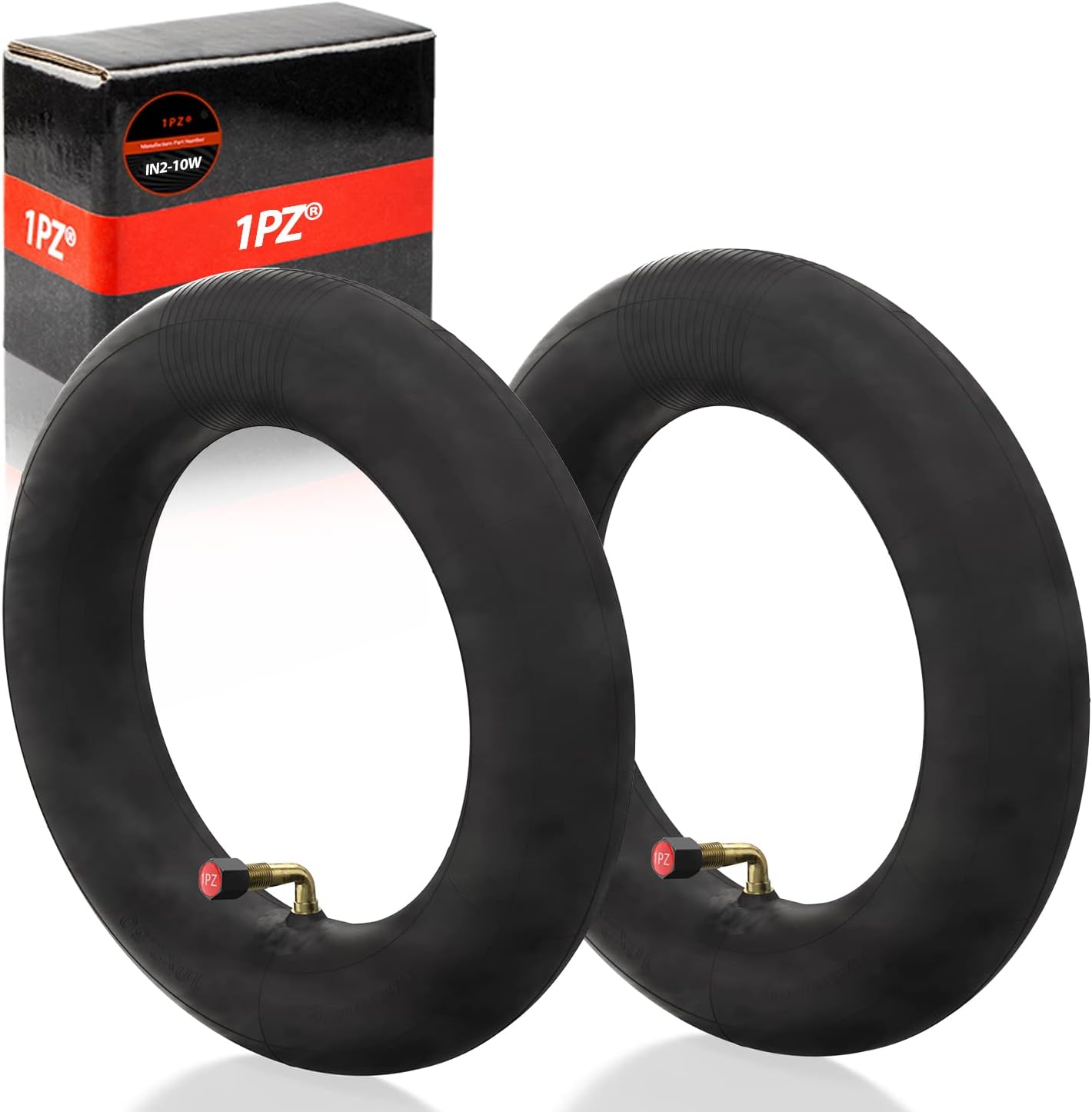 1PZ IN2-10W 10x2.50 Inner Tube with 90°Elbow Valve for Smart Self Balance Electric Scooter 36v 48v 400w 500w 800w Hub Motor