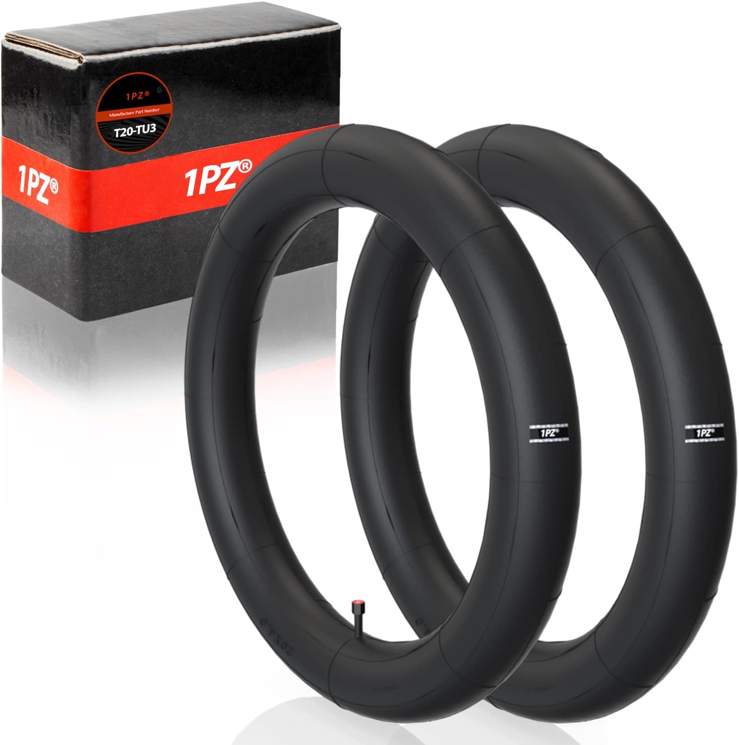 1PZ 2-Pack Fat Tire Tubes 20 x 4.0 SV32mm Schrader Valve Mountain Bike E-Bike Bicycle Tire Tubes Compatible with 20x4.0 20x4.10 20x4.20 20x4.25 20x4.30 20x4.35 20x4.40 20x4.50