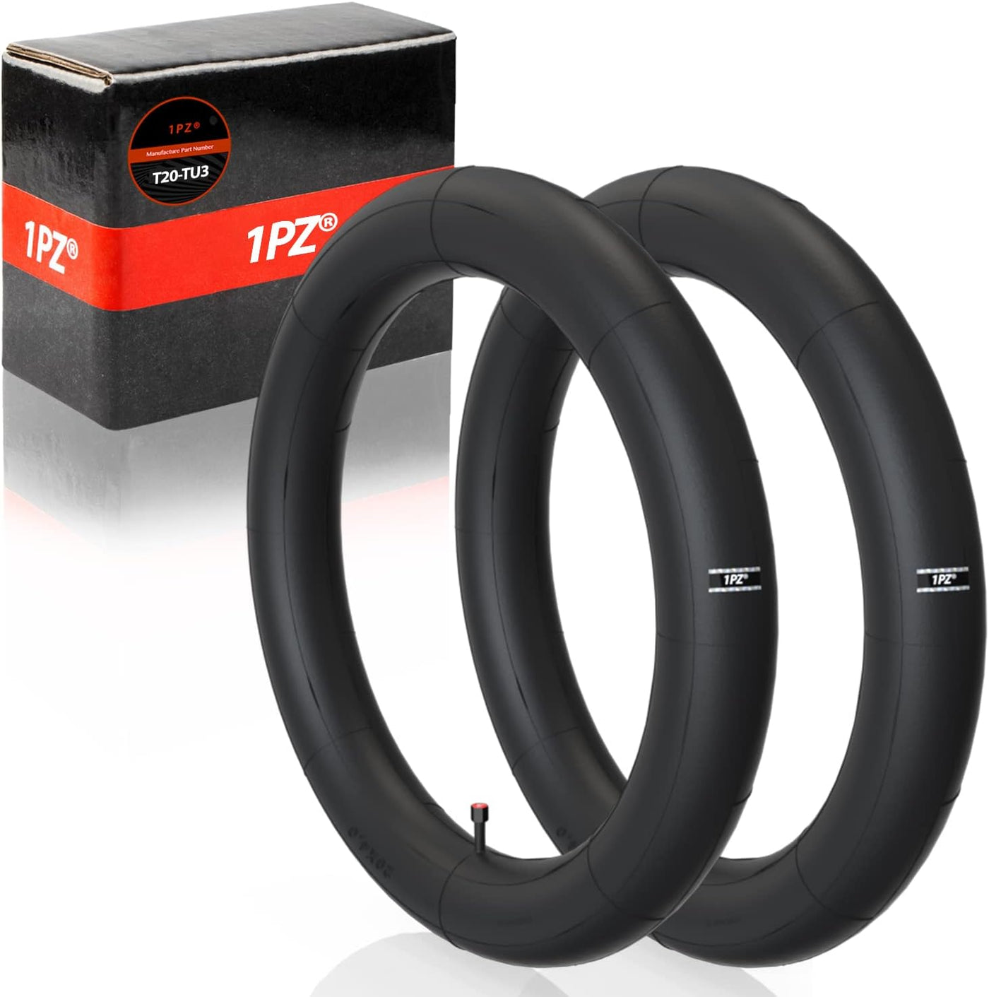 2-Pack Fat Tire Tubes 20 x 4.0 SV32mm Schrader Valve Mountain Bike E-Bike Bicycle Tire Tubes