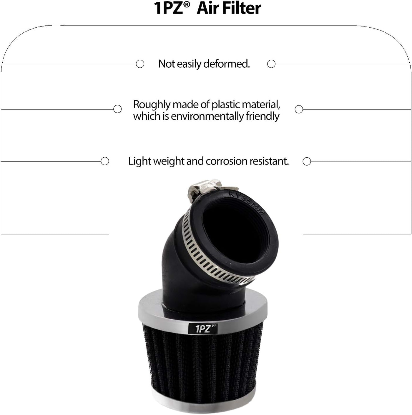 1PZ Carburetor Carb Air Fuel Filter & Throttle Choke Cable Replacement for Yamaha Y-Zinger PW80 Big Wheel BW80 21W-14101-01-00 1RY-14101-02-00 1983-2006