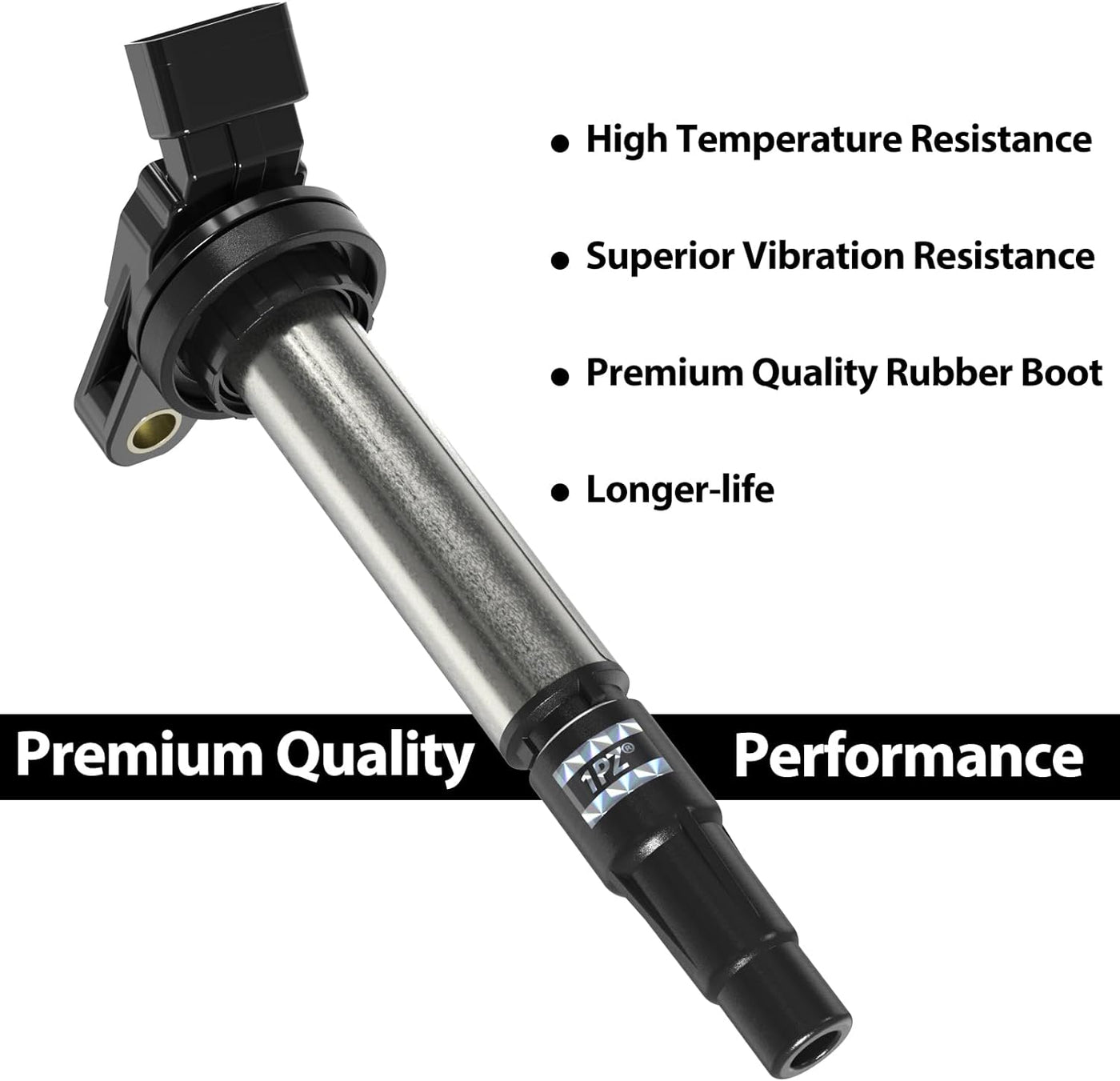 Ignition Coil Pack UF596 and Iridium Spark Plugs 93501 Set of 4 for Toyota Prius Corolla Matrix V CT200H XD 1.8L L4