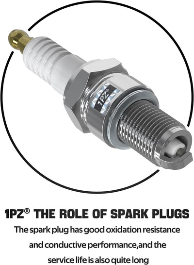 Torch F6RTC Spark Plug for Mowers Snow Blowers Splitters Tillers(5 Pack)