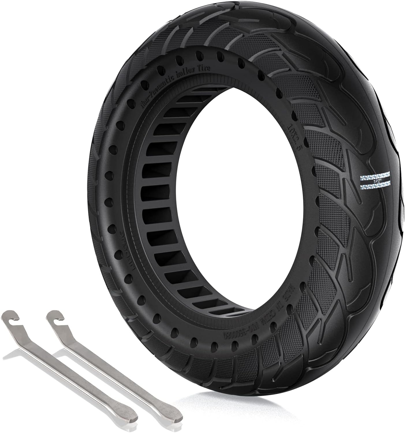 1PZ FT2-X02 10 Inch Tire 10x2.50 Solid Tire Replacement for Ninebot MAX G30 Electric Scooter