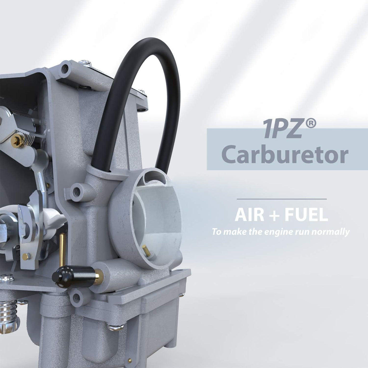 1PZ Carburetor w/CNC Intake Manifold Replacement for Yamaha Warrior 350 YFM350 X Wolverine YFM350FXG 1987-2004 ATV 4Wheeler Quad
