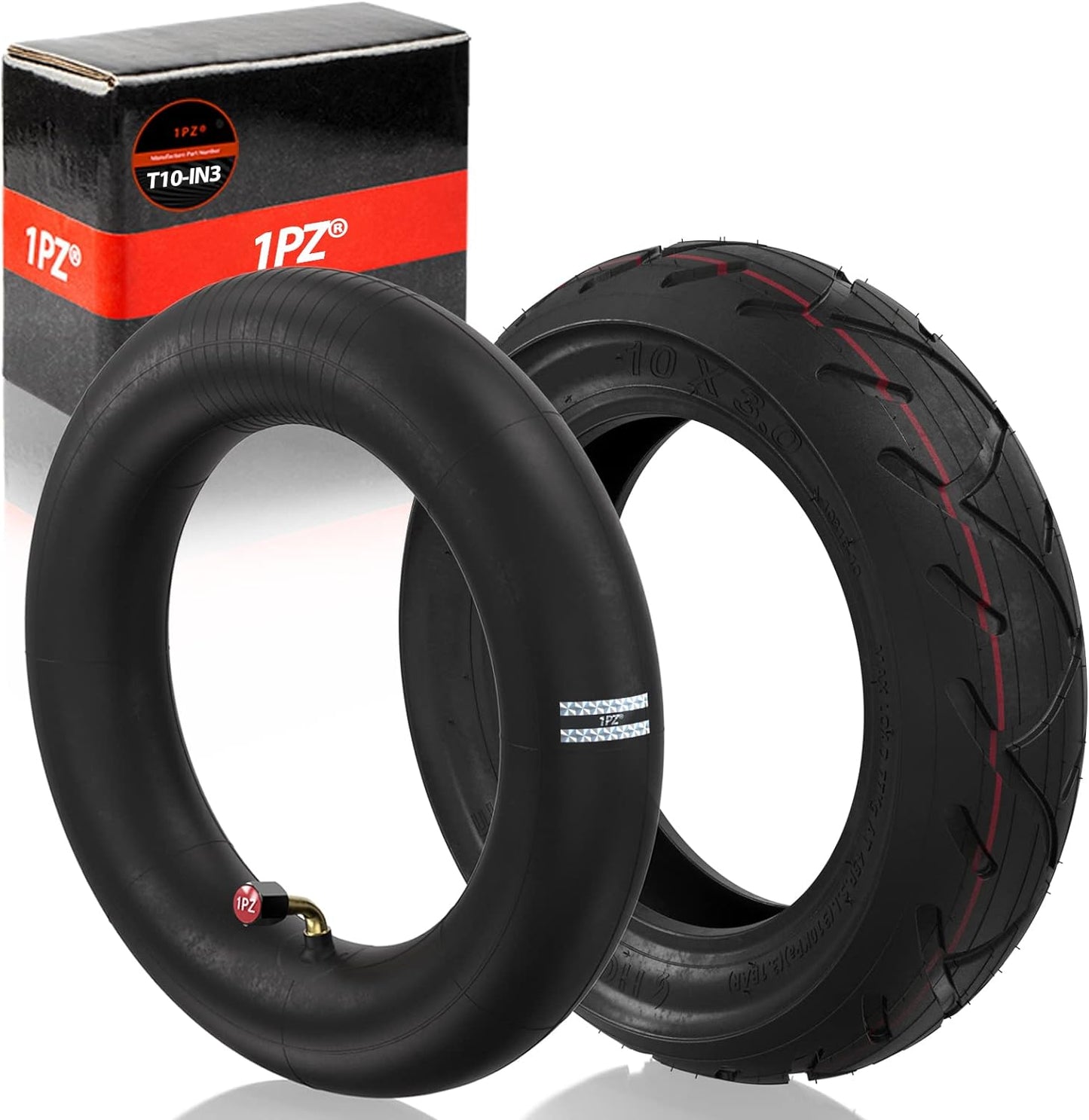 1PZ T10-IN3 10x3.0 255x80 Inner Tube & Tire Set Replacement for Kugoo M4 Pro 10 inch 80/65-6 Electric Scooter