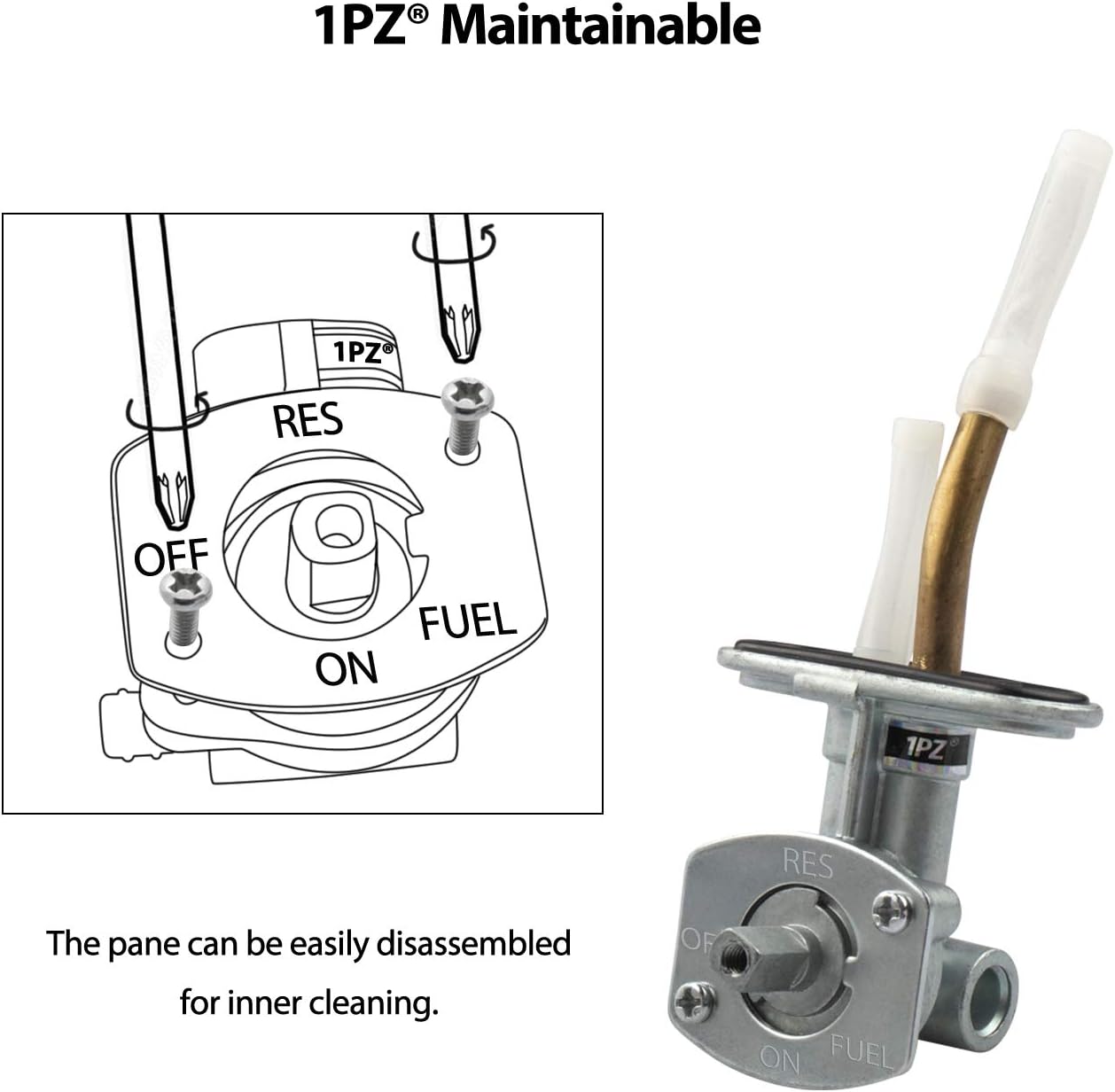 Fuel Valve Switch Shut Off Petcock w/Knob for Arctic Cat 250 300 375 400 454 500