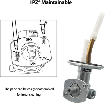 Fuel Valve Switch Shut Off Petcock w/Knob for Arctic Cat 250 300 375 400 454 500