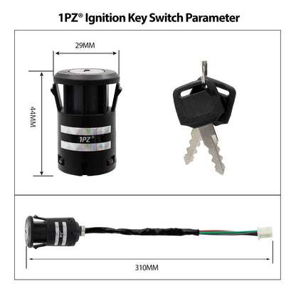 1PZ SK0-001 4 Wire Universal Motorcycle Ignition Switch Key Replacement for Suzuki KTM Honda Yamaha Kawasaki