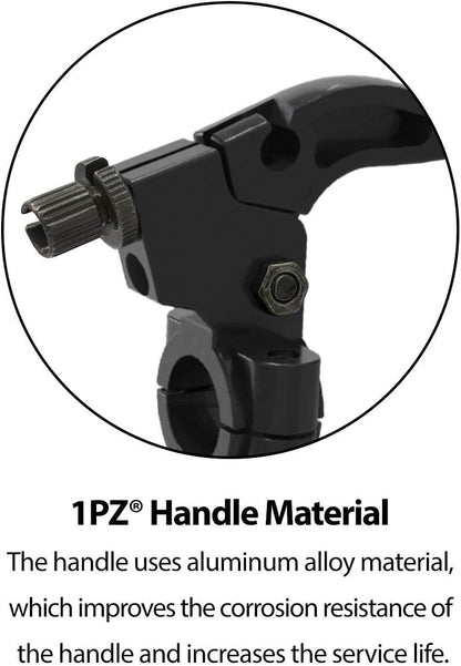 1PZ M22-BL1 7/8" Left Brake Clutch Lever Replacement for Suzuki RM80 RM85 RM100 Yamaha Enduro YZ80 YZ125 SSR 70cc 110cc 125cc Dirt Bike Pit Bike Parts