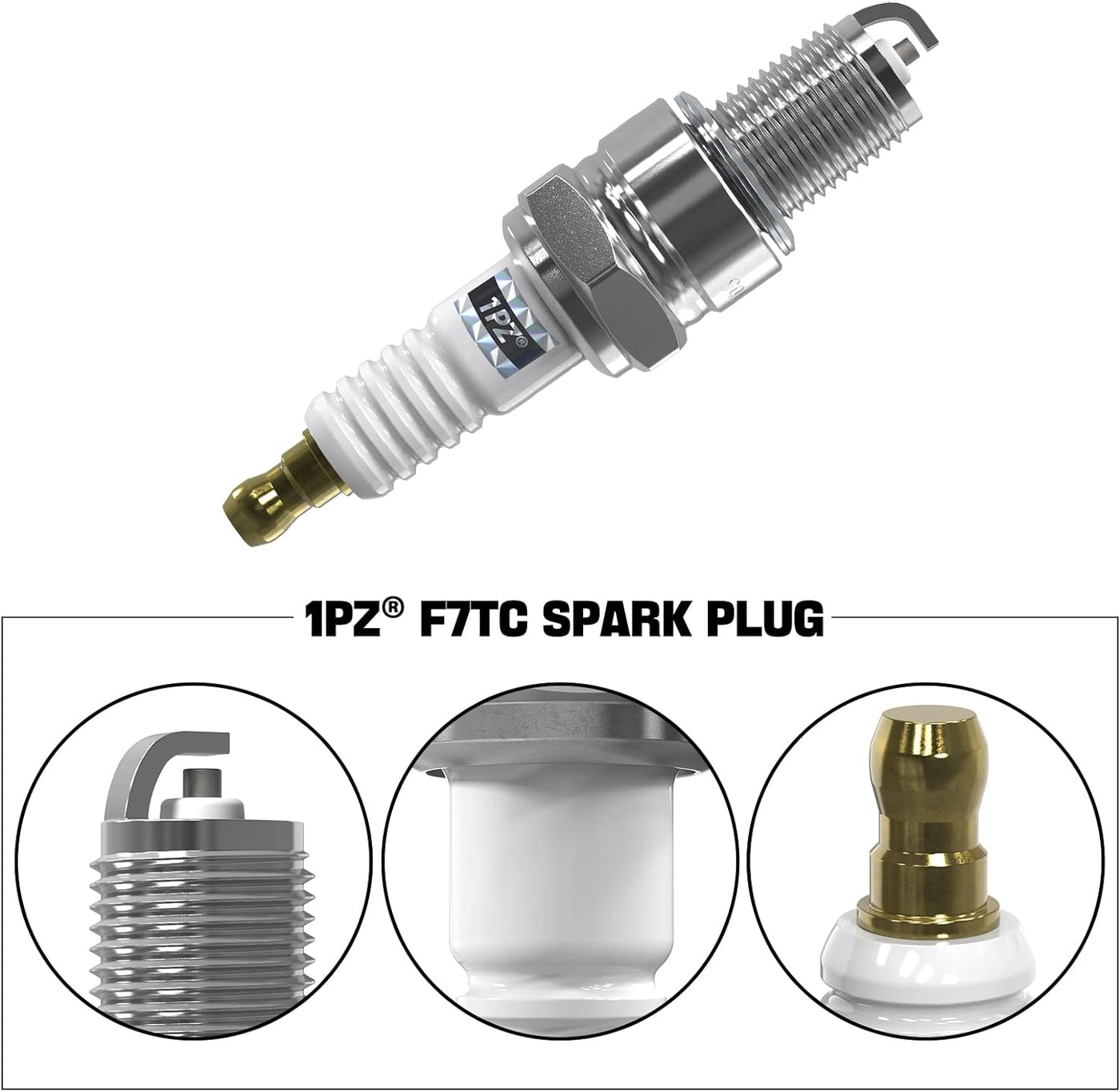 Torch F6RTC Spark Plug for Mowers Snow Blowers Splitters Tillers(5 Pack)
