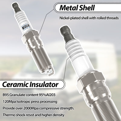 Set of 6 Ignition Coil Pack and Iridium Spark Plugs UF646 SP534