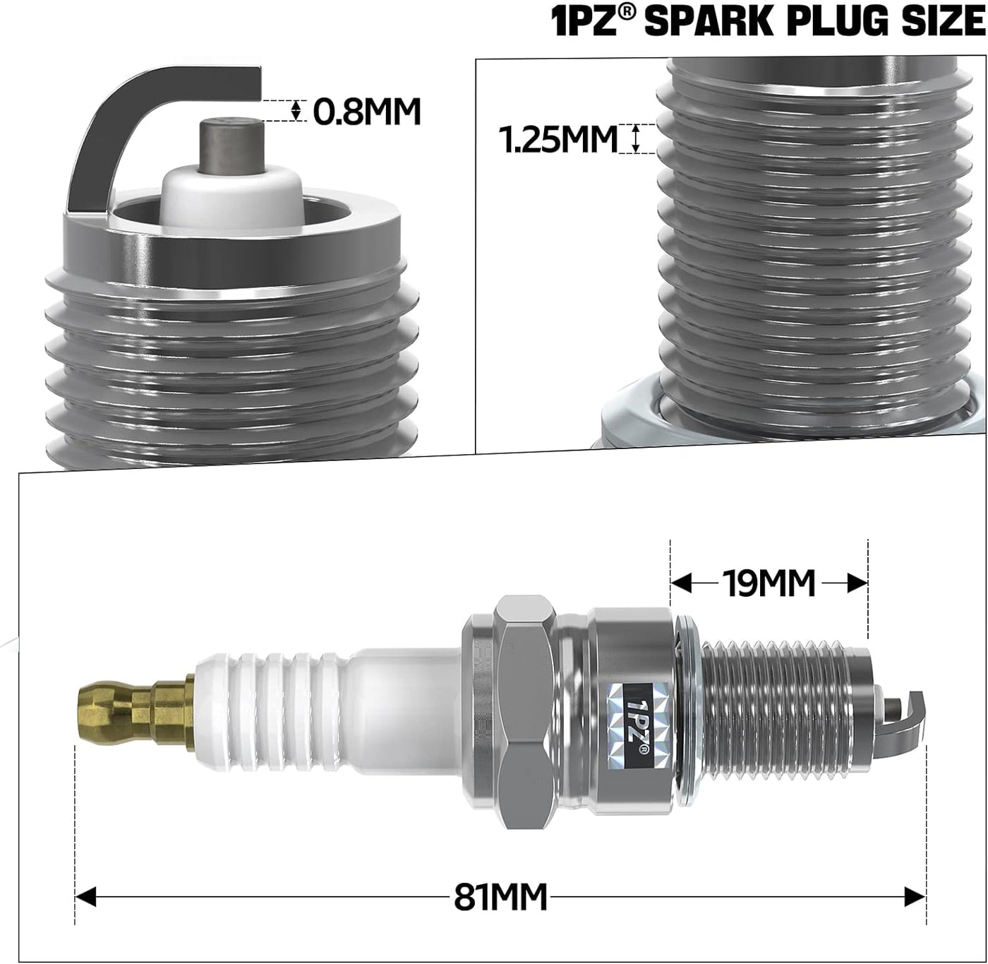 Torch F6RTC Spark Plug for Mowers Snow Blowers Splitters Tillers(5 Pack)
