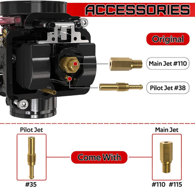 PWK 24MM Carburetor Upgrade Racing Carb for 2T 4T Engine Dirt Bike ATV Quad Scooter