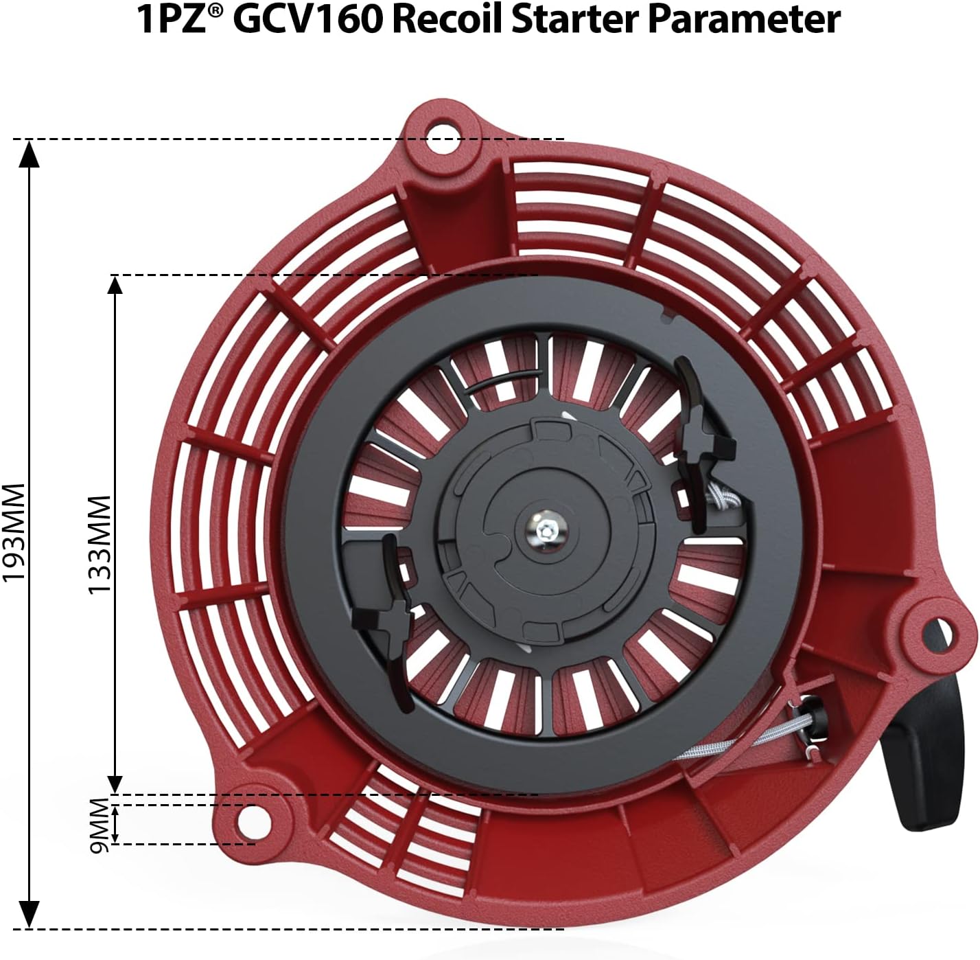 1PZ Recoil Starter Pull Start Replacement for Honda GC135 GC160 GCV135 GCV160 EN2000 Engine 28400-ZL8-023ZA 28400-ZL8-013ZA