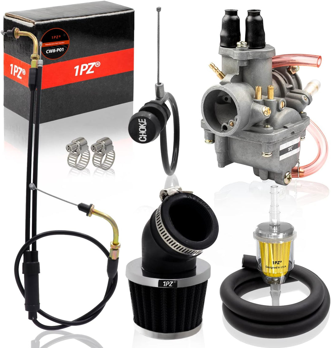 Carburetor Carb Air Fuel Filter & Throttle Choke Cable for Yamaha